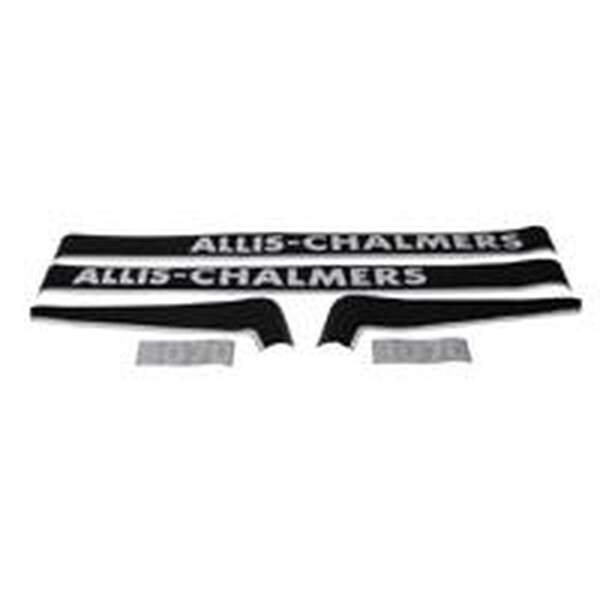 Aftermarket R4645 Decal Set, Black And White, Hood Only, Fits Allis-Chalmers Model 8070 R4645-RIL - main